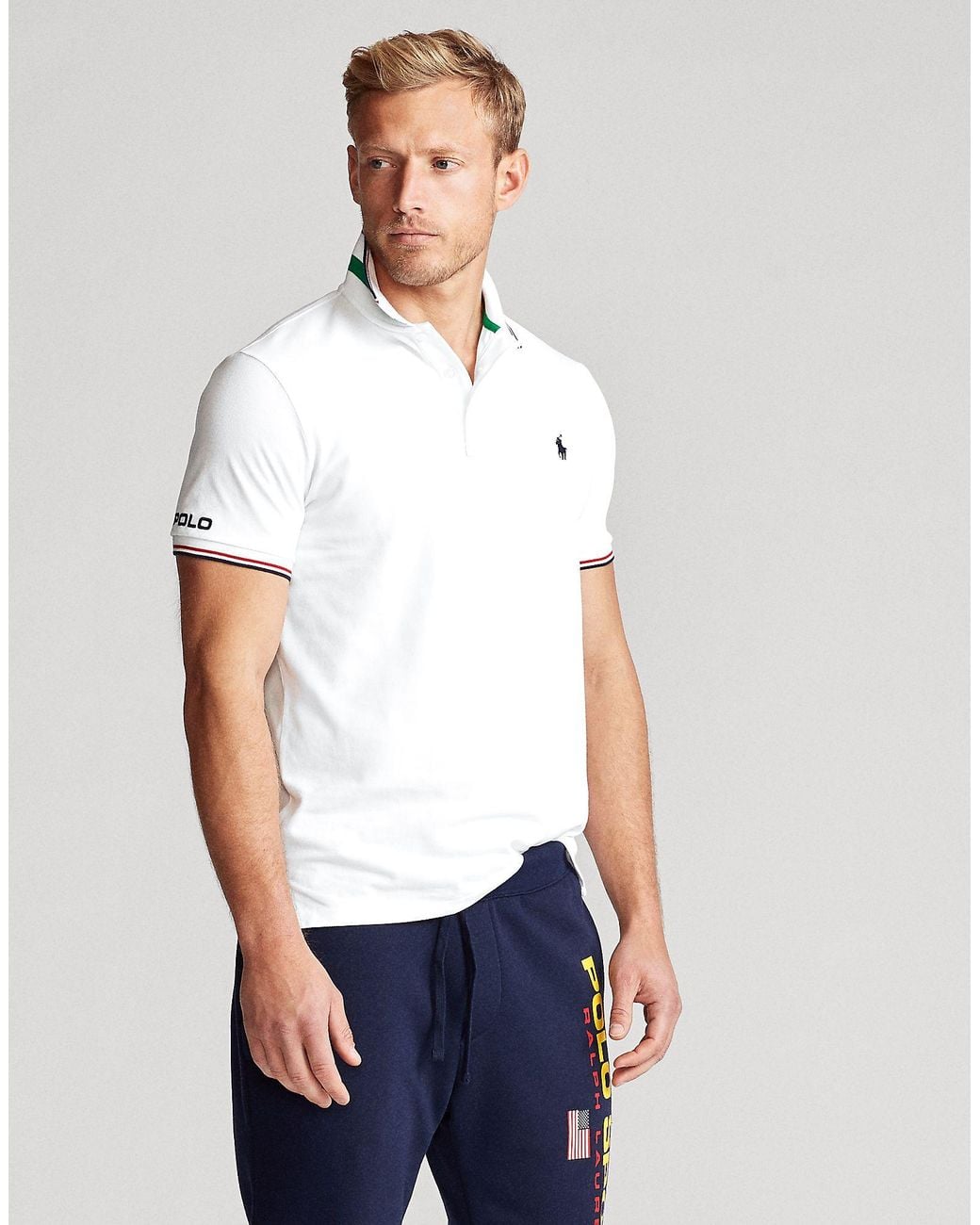Polo Ralph Lauren White Polo Shirt for men