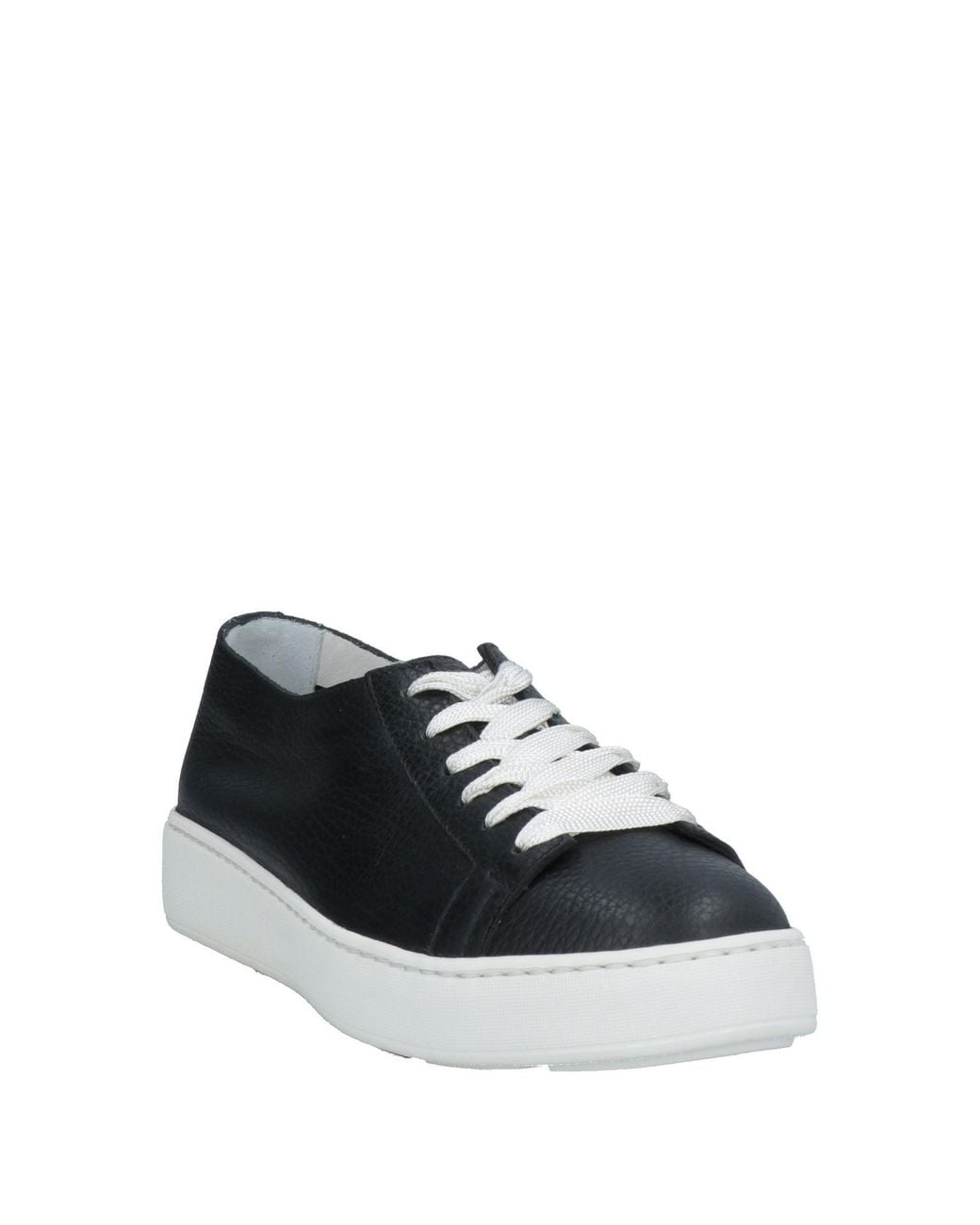 Santoni Black Trainers