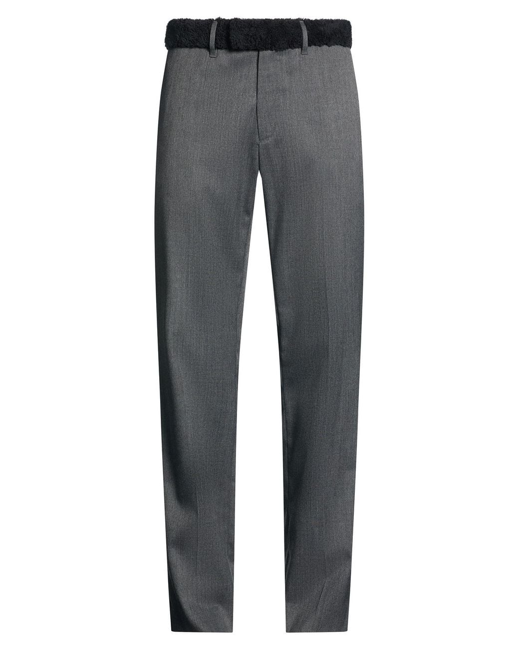 MM6 by Maison Margiela Gray Pants Polyester, Virgin Wool, Elastane for men