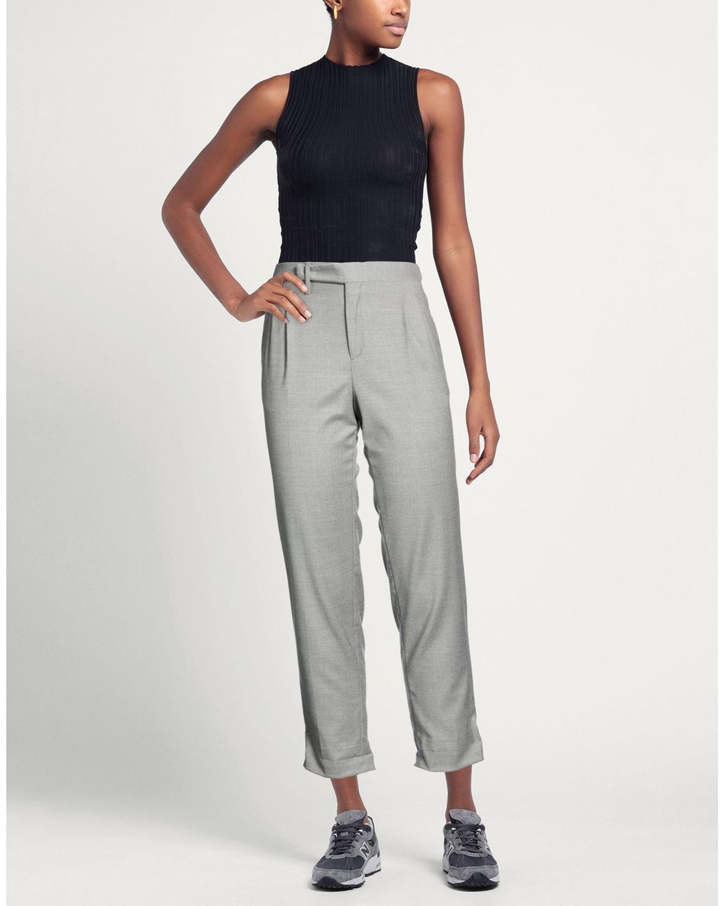 Briglia 1949 Gray Pants Virgin Wool, Elastane