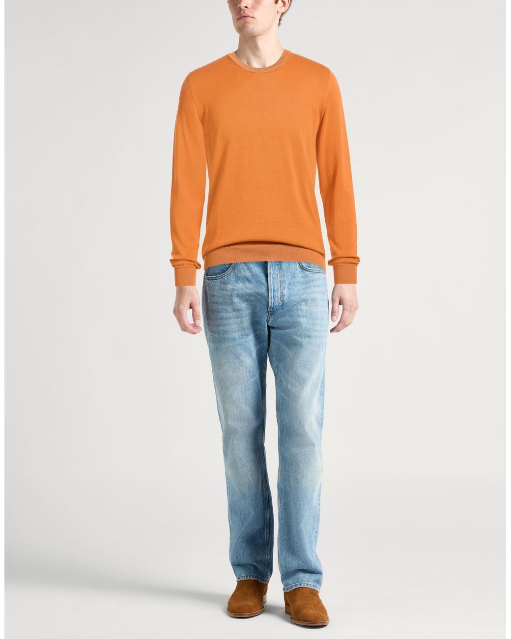 Roberto Collina Orange Jumper for men