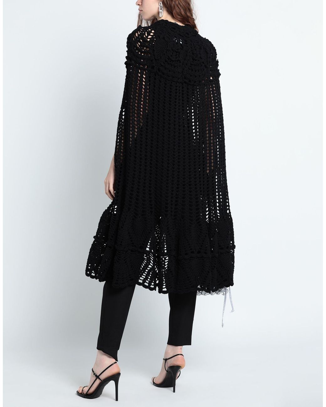 Dolce & Gabbana Wool Capes & Ponchos in Black | Lyst
