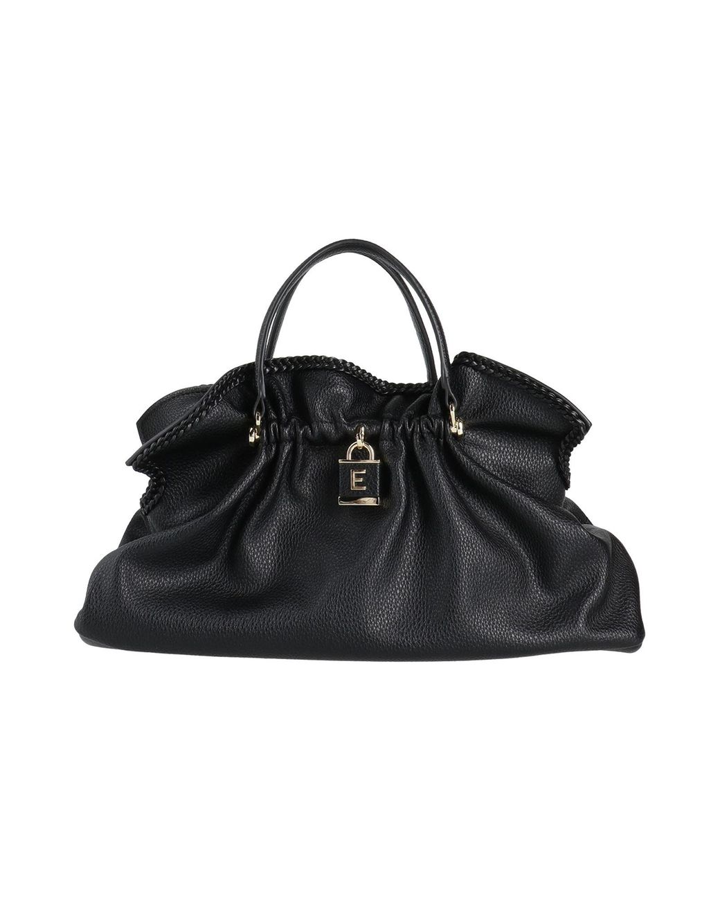 ERMANNO FIRENZE Black Handbag Textile Fibers
