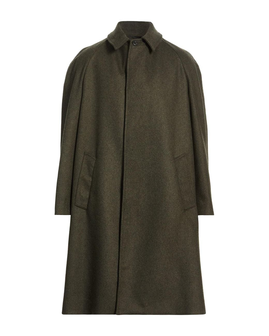 Messagerie Green Military Coat Wool, Polyamide, Cashmere for men