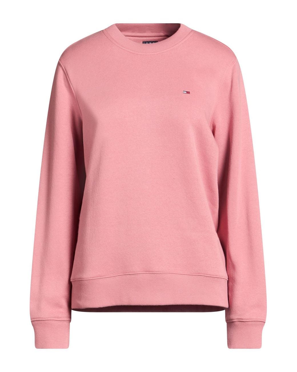 Tommy Hilfiger Pink Sweatshirt Cotton, Polyester