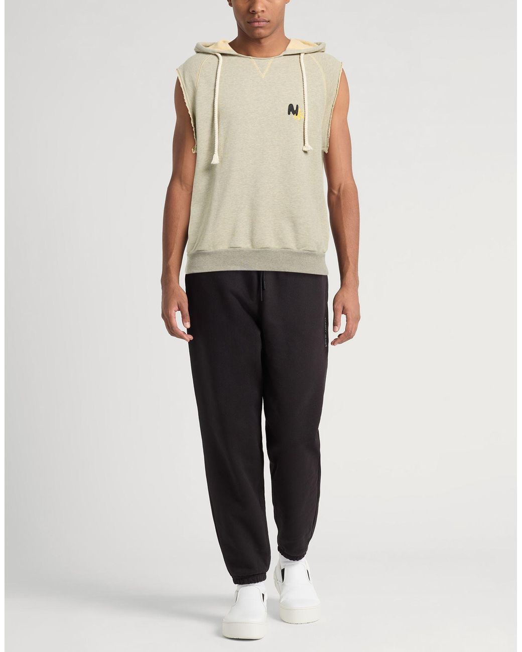 Felpa di MSGM in Natural da Uomo