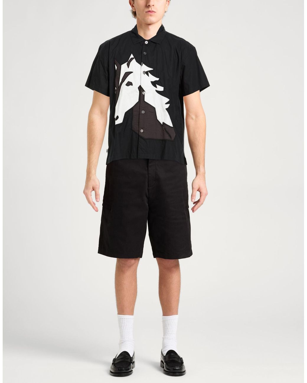 Camicia di Obey in Black da Uomo