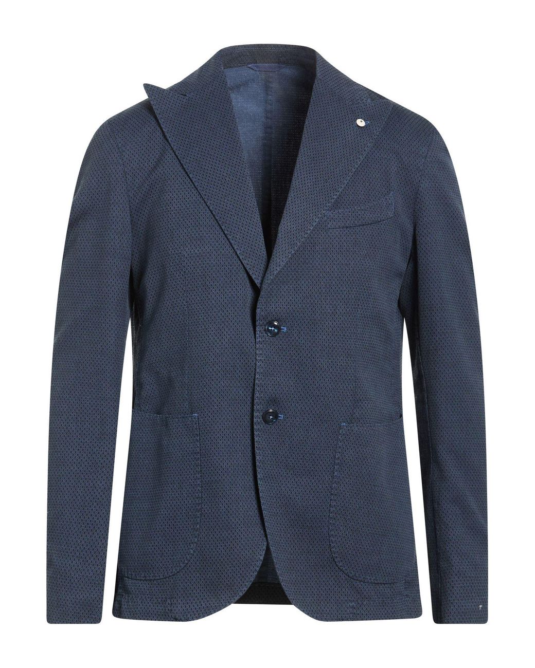 L.b.m. 1911 Blue Blazer Cotton, Linen, Mohair Wool for men