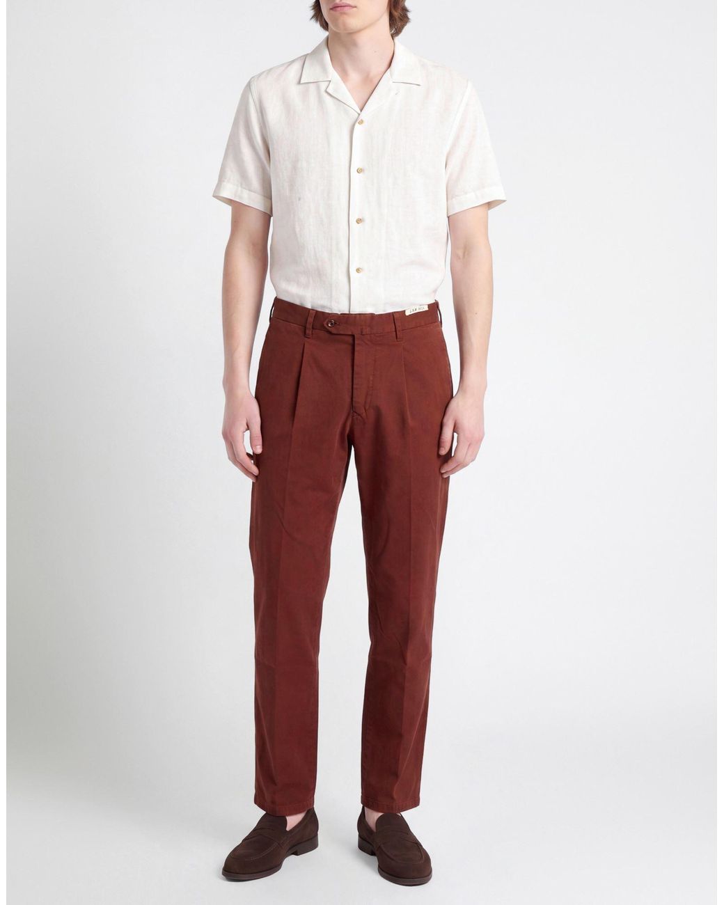 L.b.m. 1911 Red Brick Pants Cotton, Elastane for men