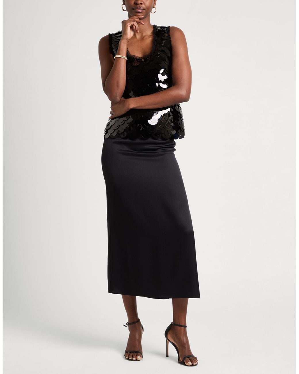 Givenchy Black Top Polyacrylic, Silk
