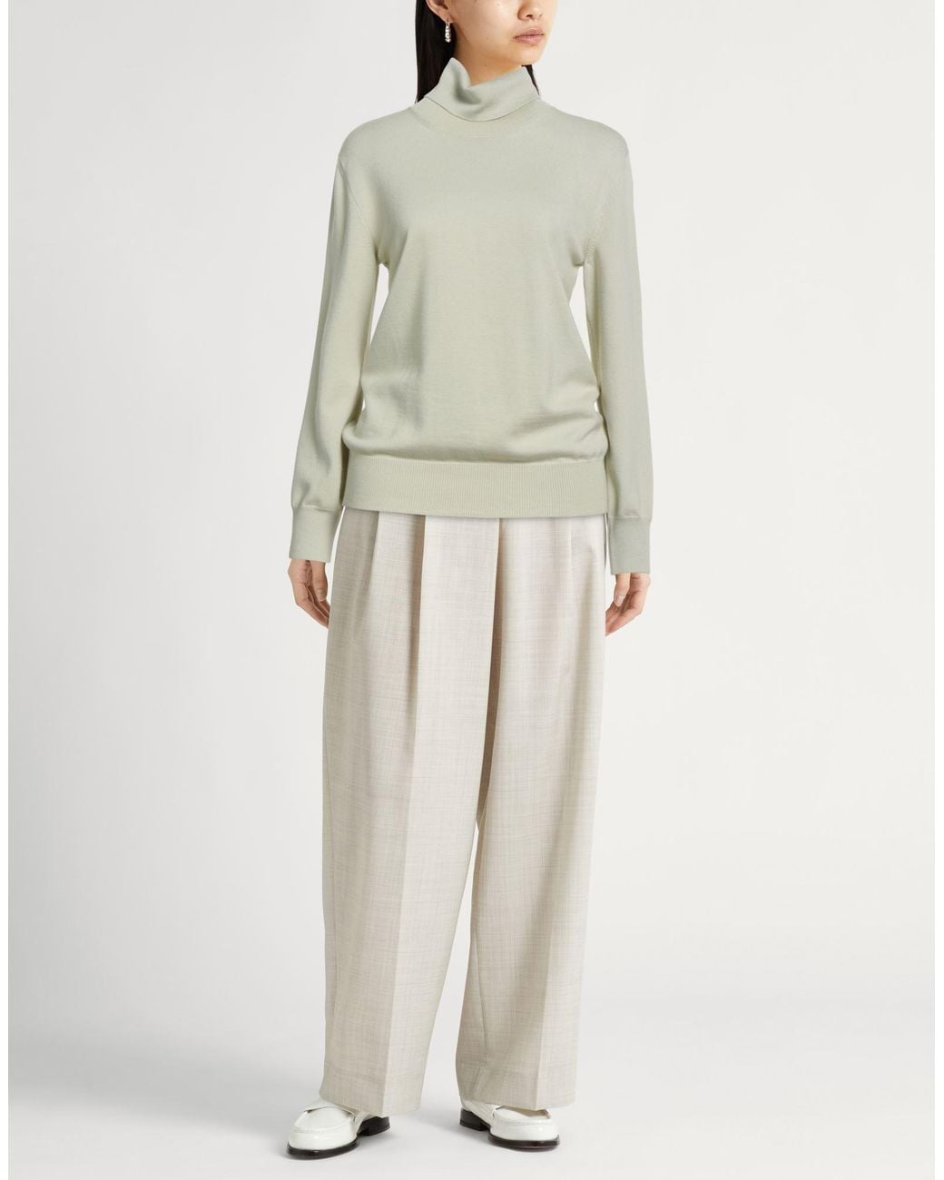 Jil Sander Green Turtlenecks
