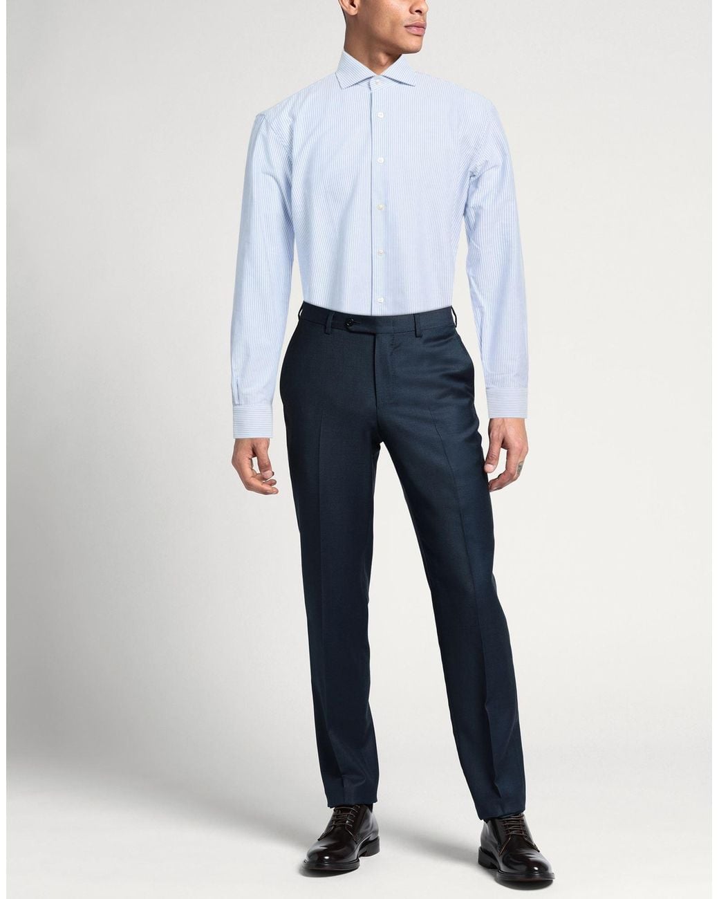 Camisa Buonamassa de hombre de color Blue