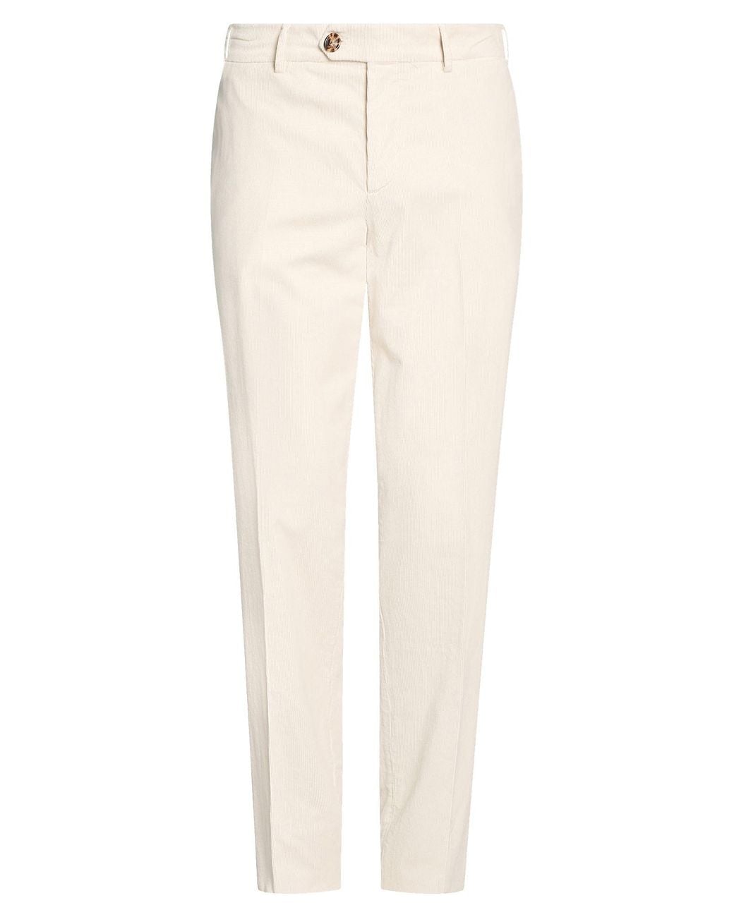 Brunello Cucinelli White Trouser for men