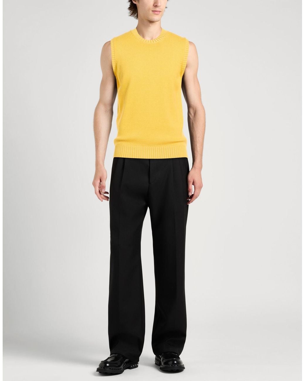 Kangra Yellow Sweater Wool for men