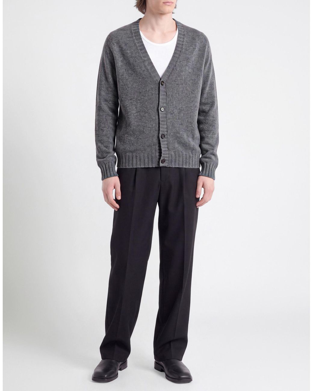 Tagliatore Gray Cardigan Cashmere for men