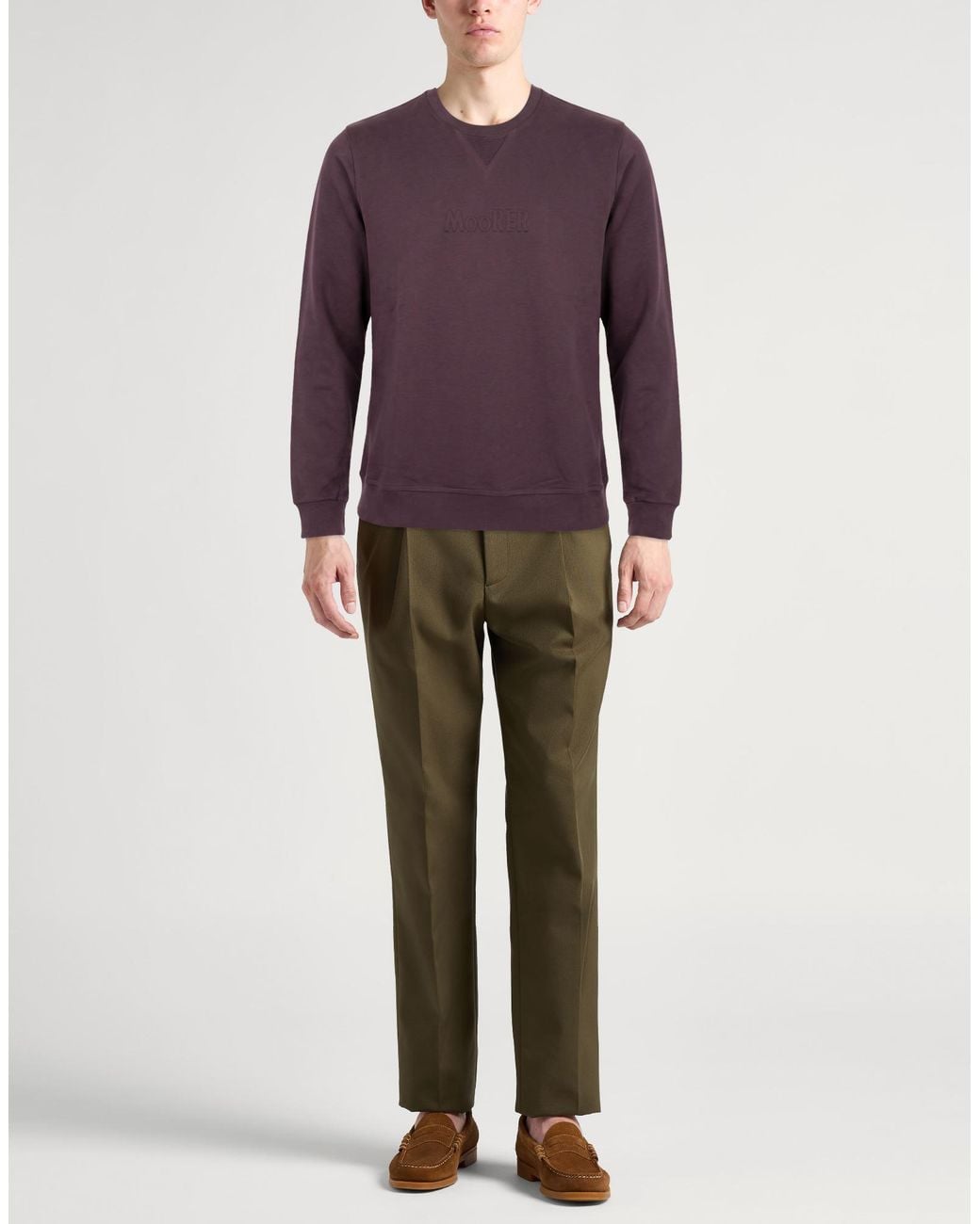Sudadera Moorer de hombre de color Purple
