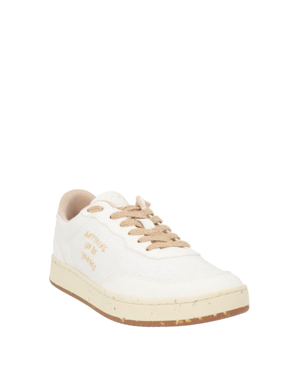 Acbc White Sneakers Synthetic Material, Textile Fibers