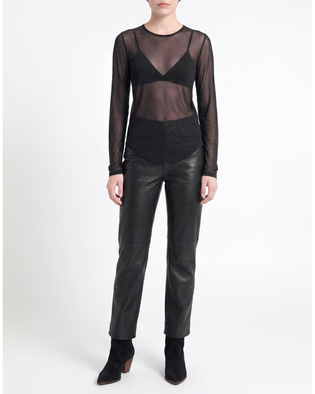 Isabel Marant Black Top Viscose, Silk