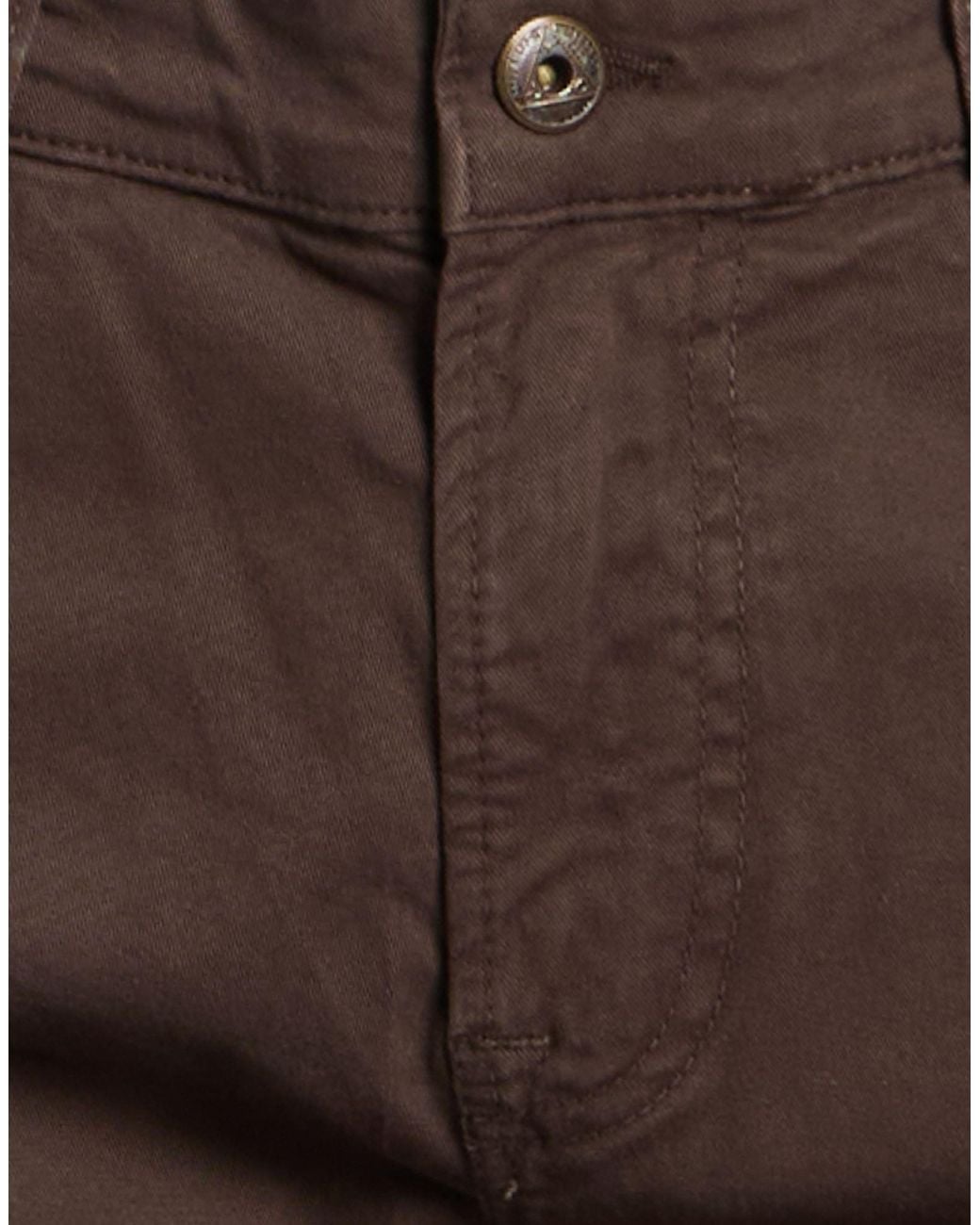 Roy Rogers Brown Pants Cotton, Elastane for men
