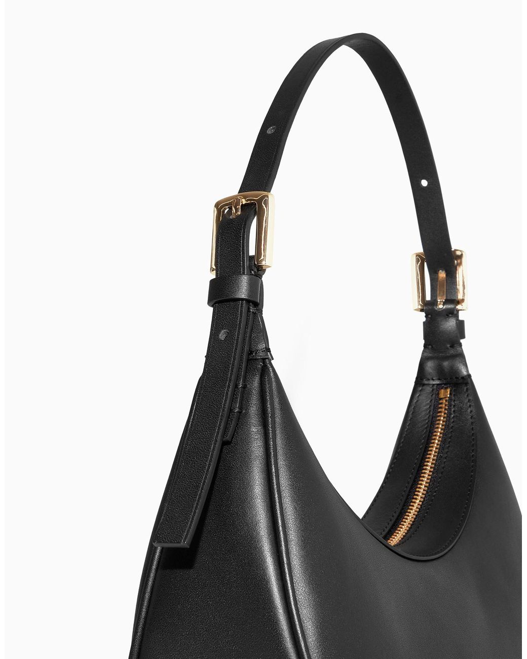 COS Crescent Bag - Leather in Black