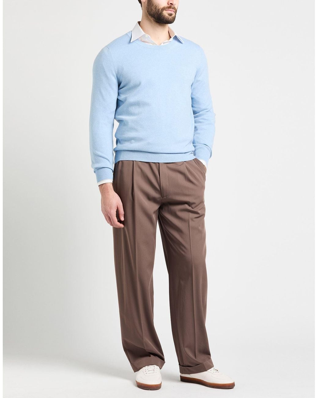 Brunello Cucinelli Blue Sweater Cashmere for men