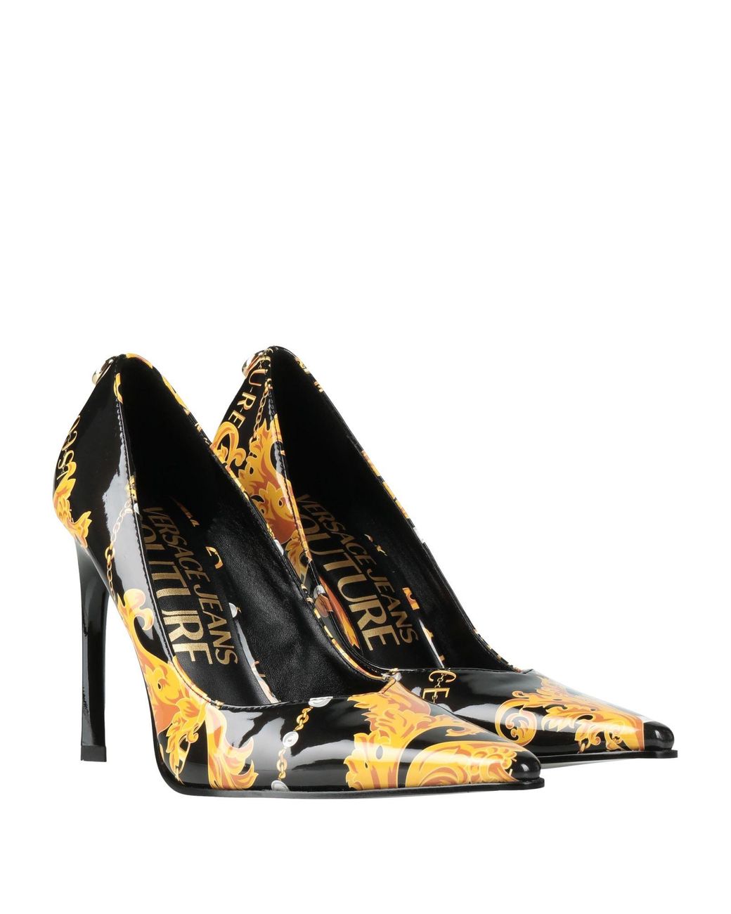 Versace Jeans Couture Metallic Pumps