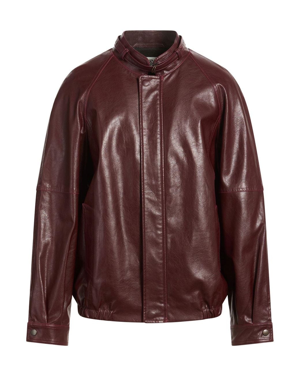 MM6 by Maison Margiela Brown Brick Jacket Polyester, Polyurethane for men