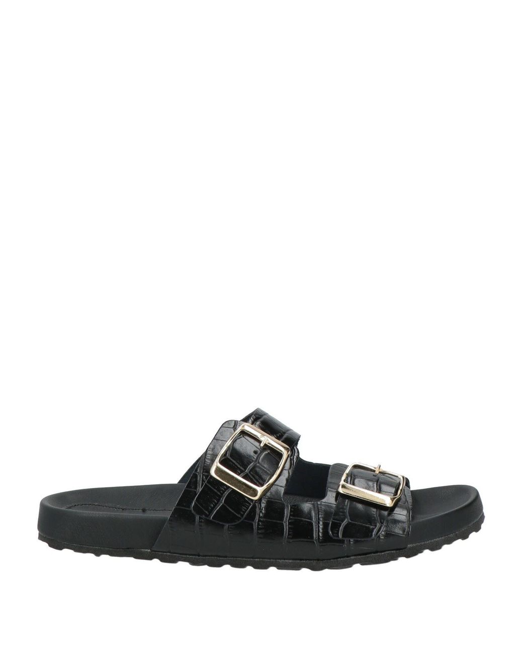 ALEX RIVIÈRE STUDIO x MANEBÍ Sandals Leather in Black | Lyst