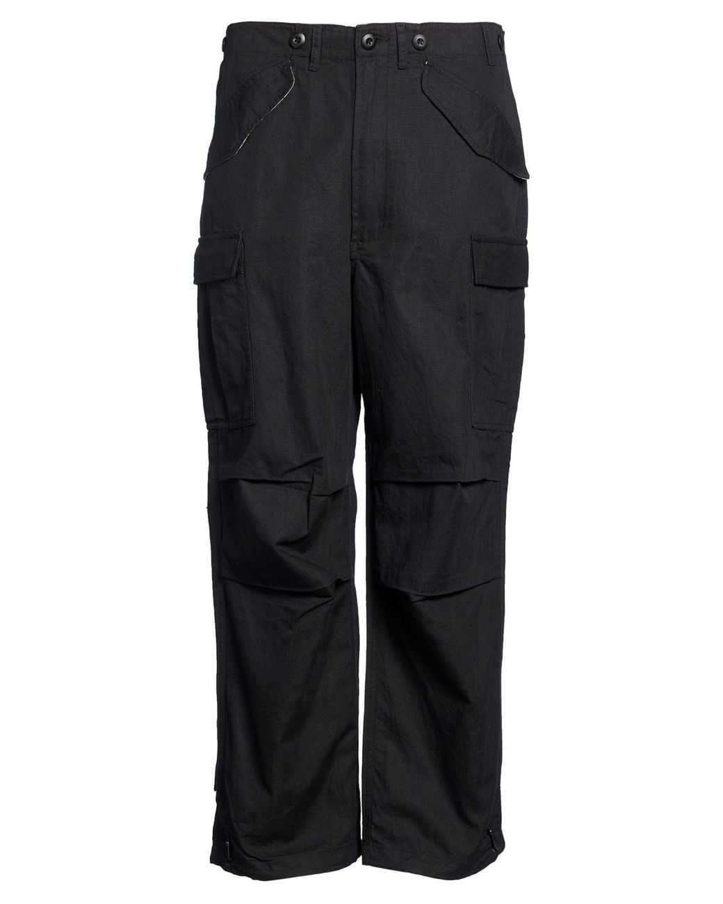 Maharishi Black Pants Cotton, Hemp for men
