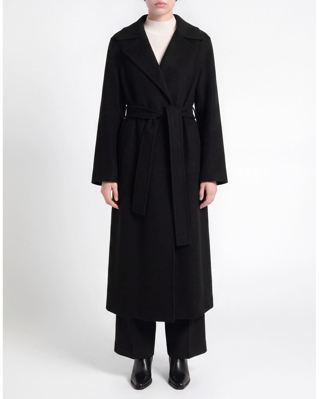 Jil Sander Black Coat Cashmere