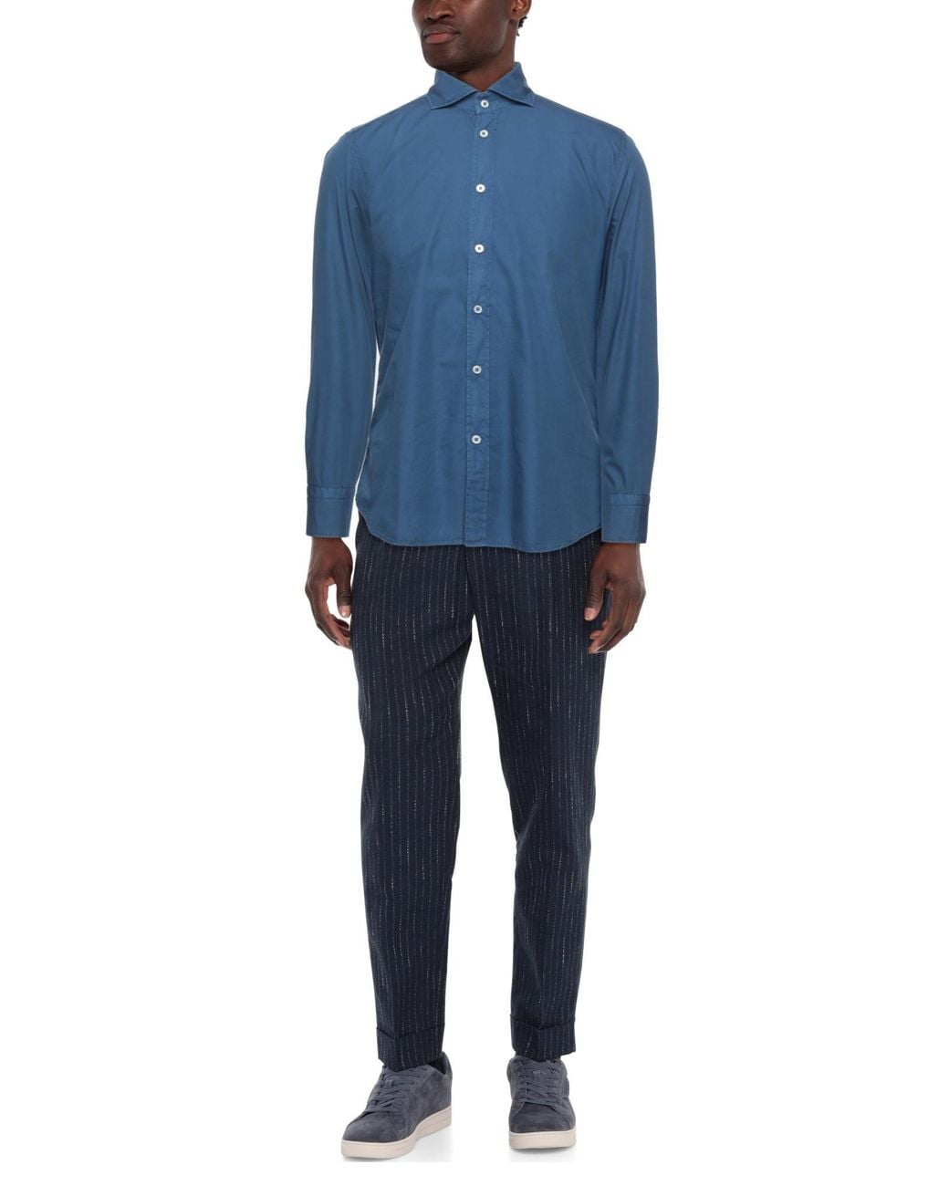 BASTONCINO Blue Shirt for men