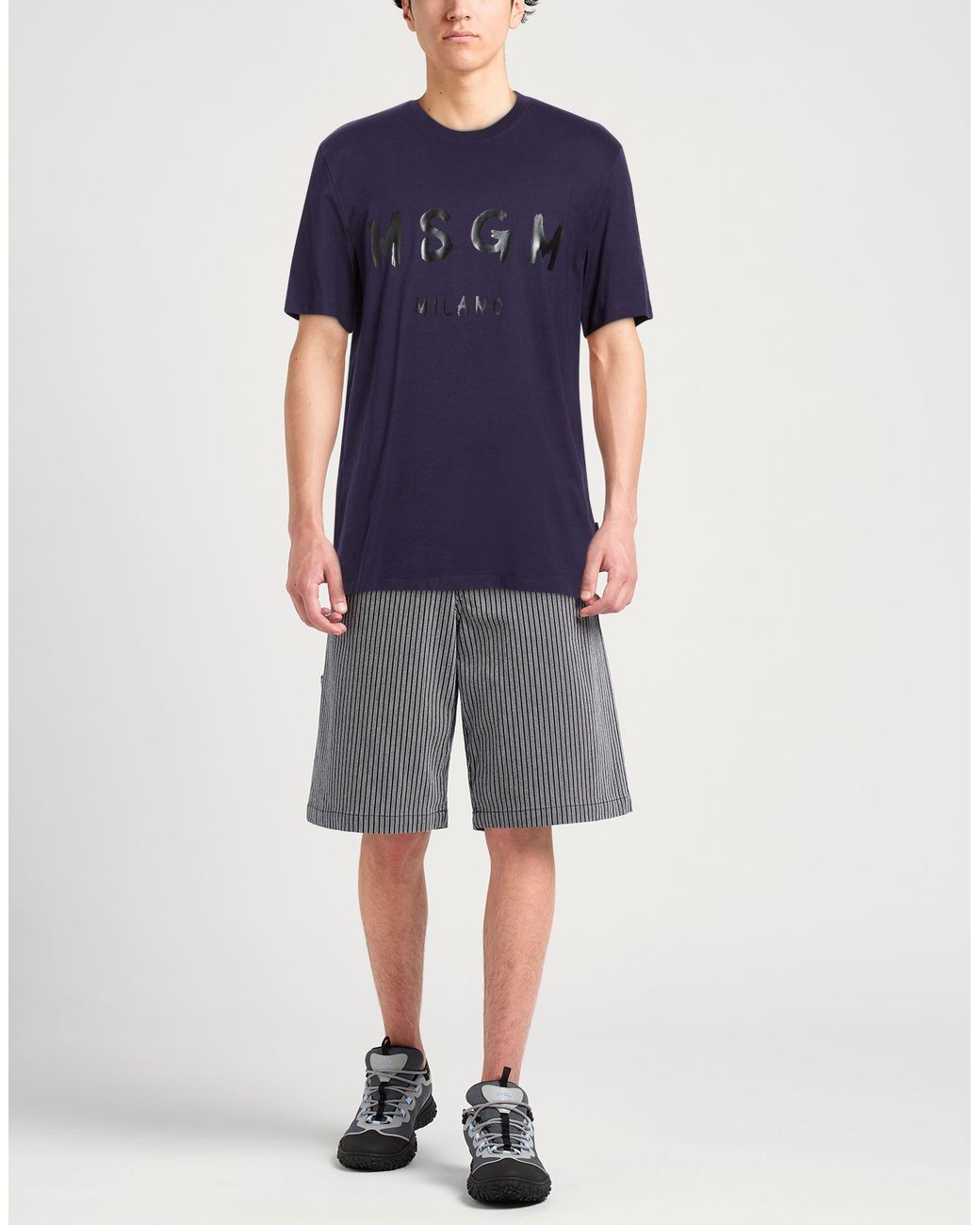 Camiseta MSGM de hombre de color Blue