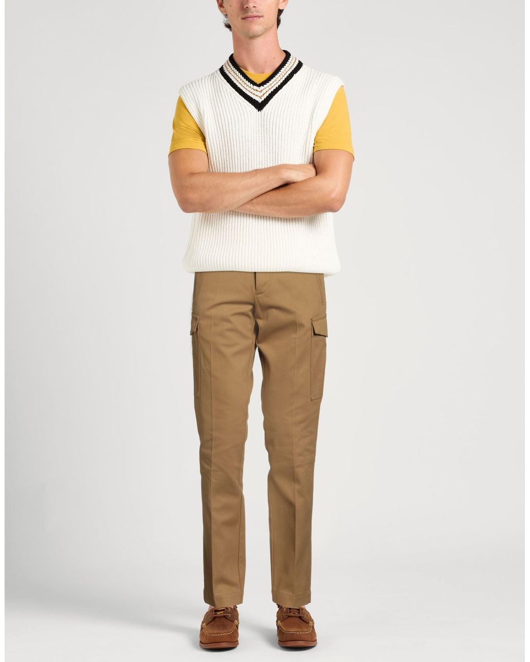 Jacob Cohen Natural Camel Pants Cotton for men