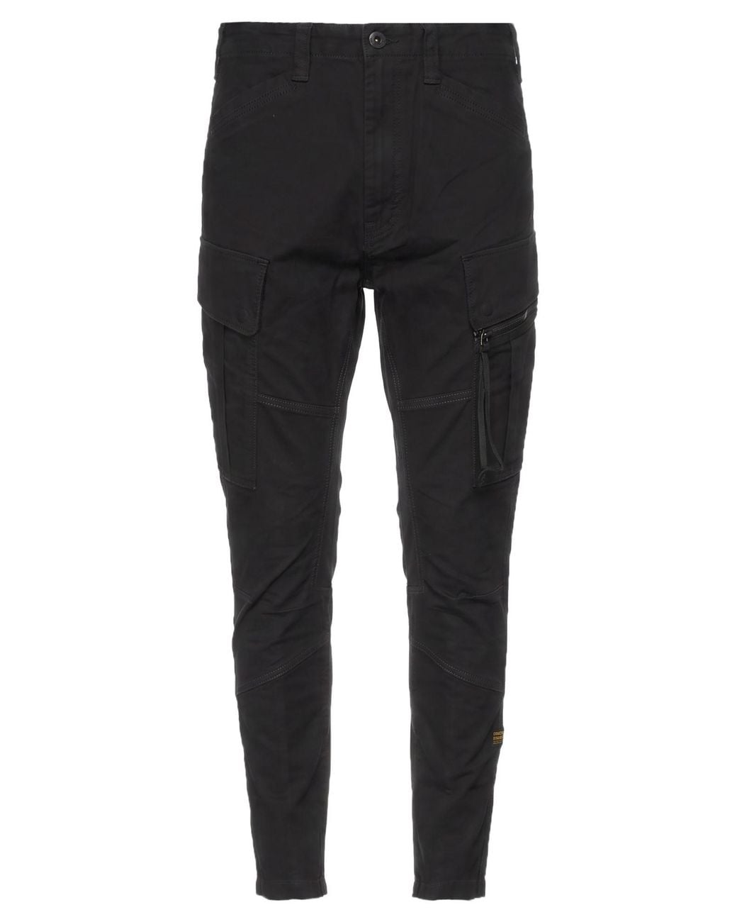 G-Star Black Pants Cotton, Elastane for men