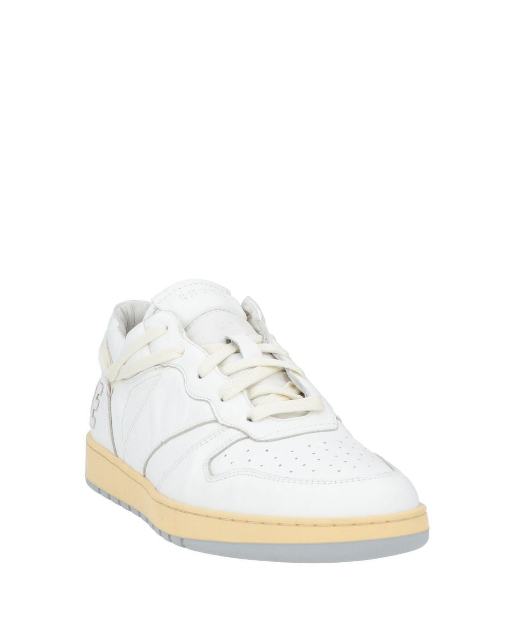 Rhude White Sneakers Leather for men