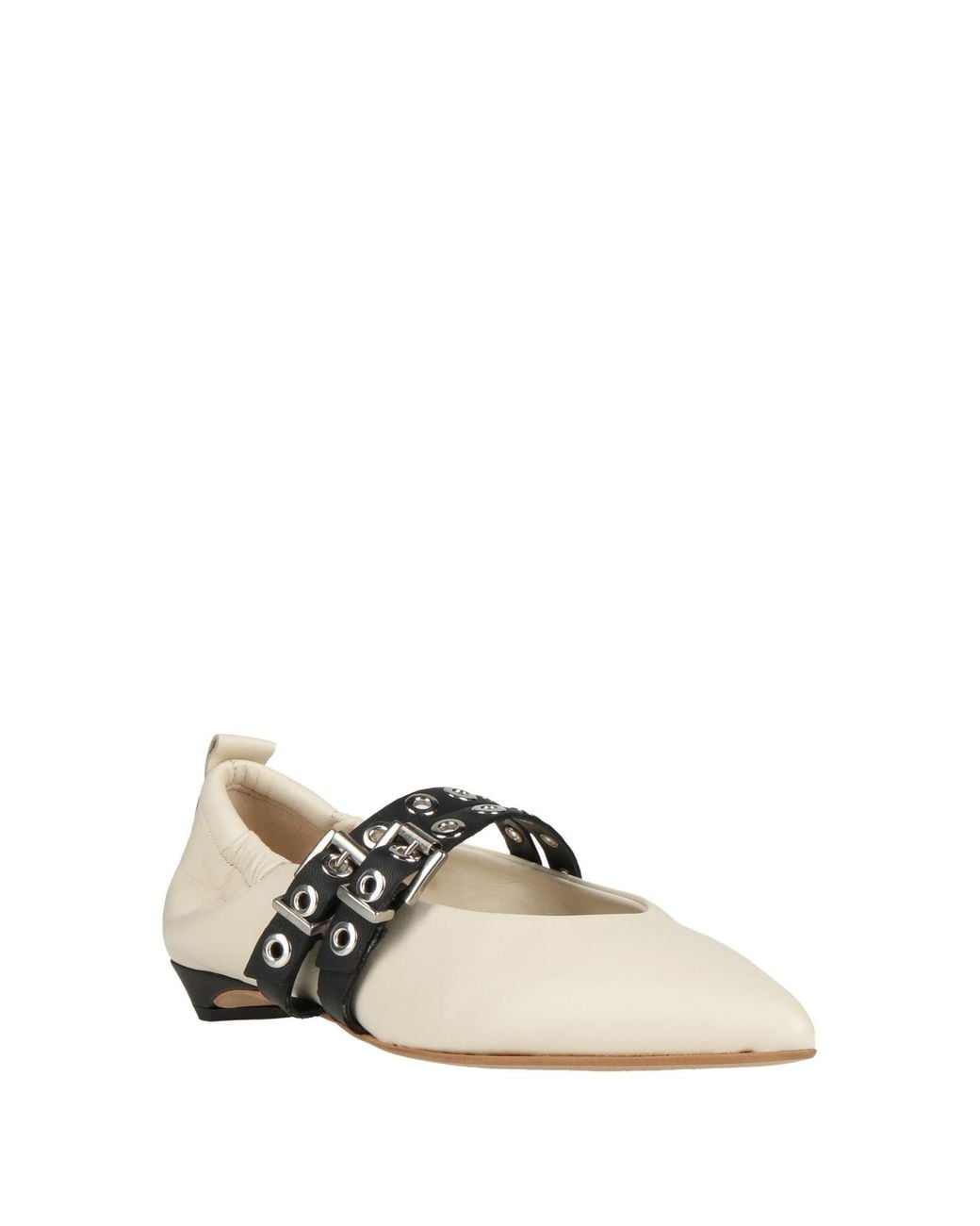 Divine Follie White Ballet Flats