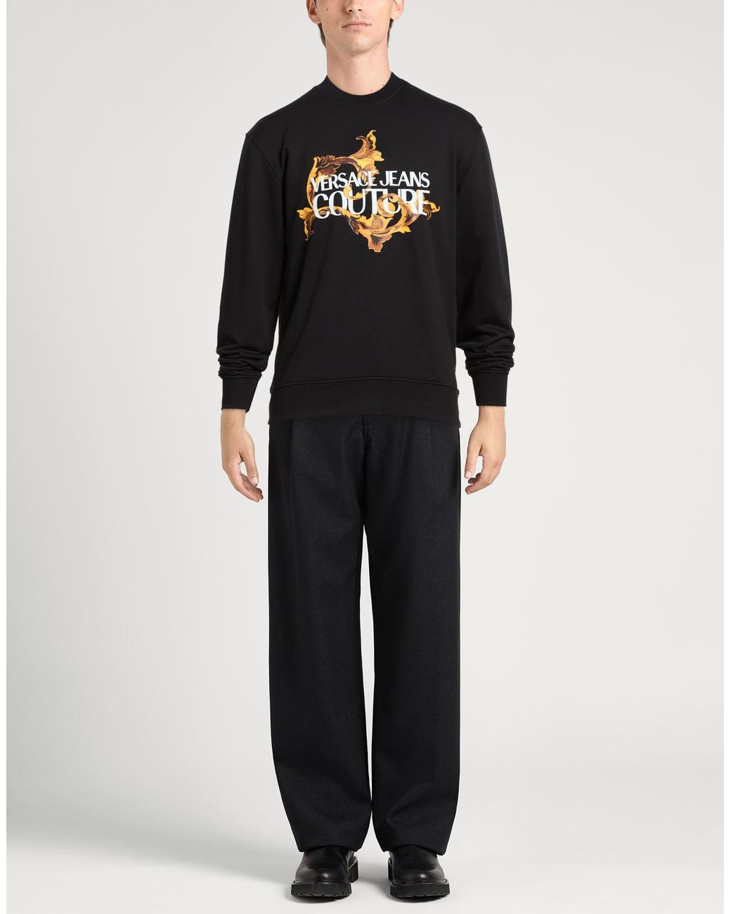 Versace Jeans Couture Black Sweatshirts for men
