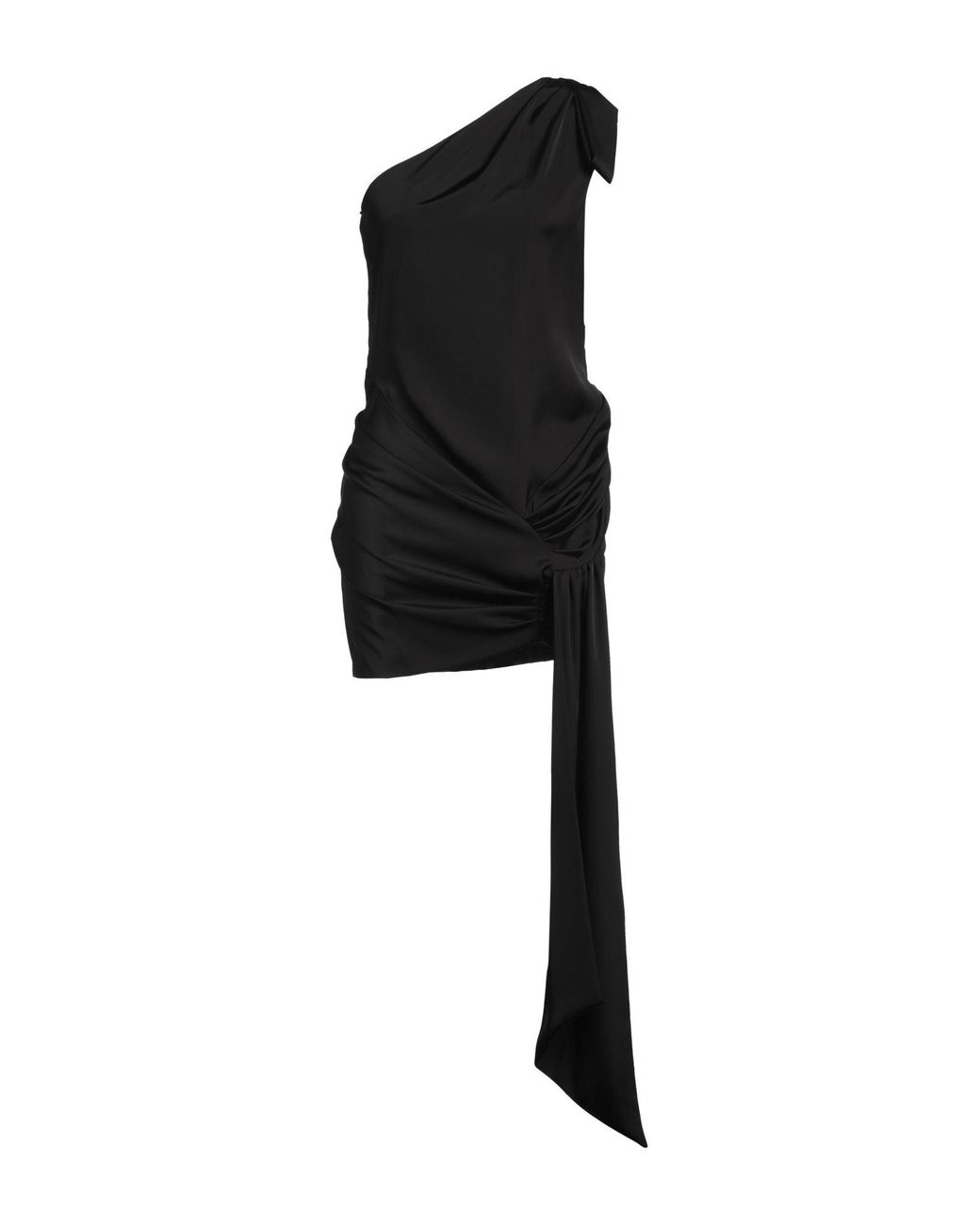 Gaelle Paris Black Mini Dress Polyester, Recycled Polyester