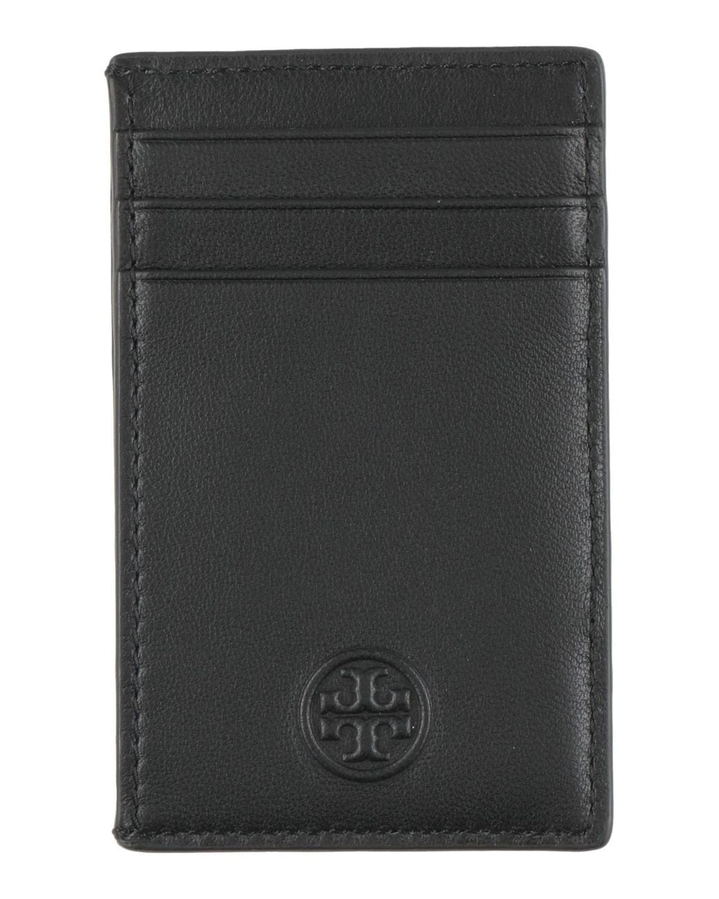 Tory Burch Black Document Holder Leather