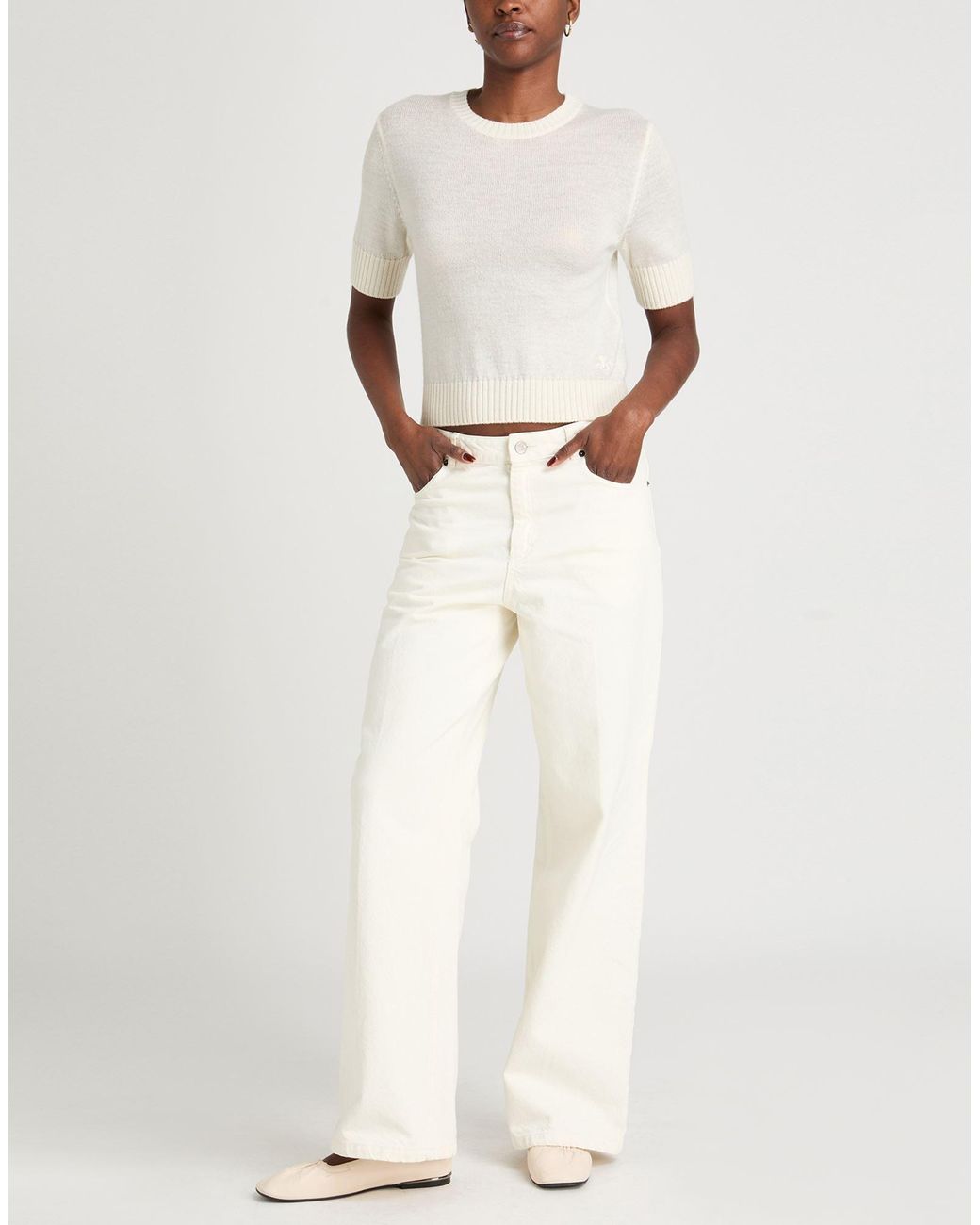 Jil Sander White Jumper