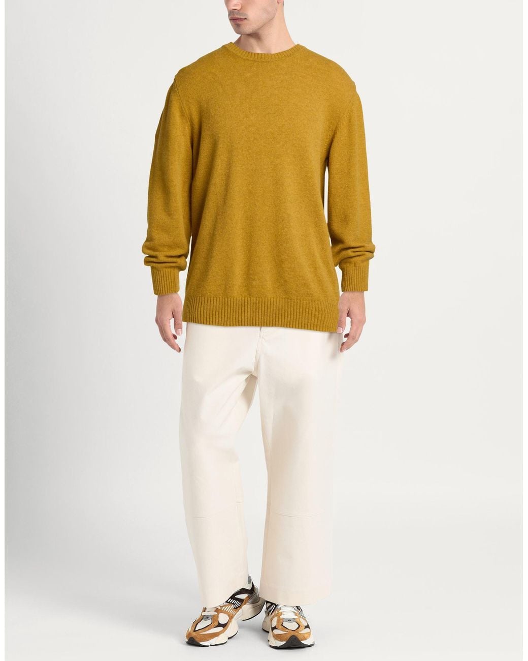 Squad² Yellow Sweater Wool, Nylon for men