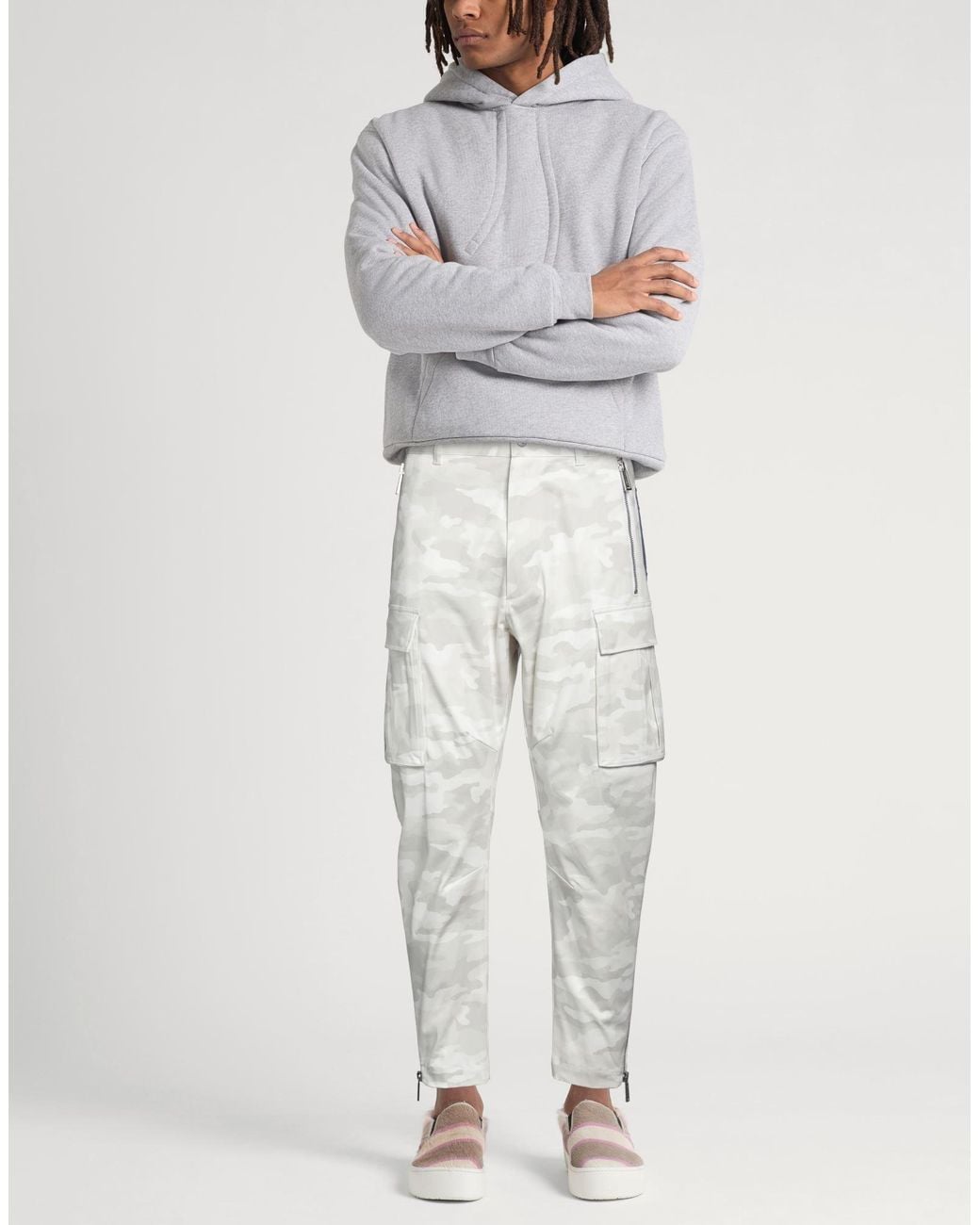 DSquared² Gray Pants Cotton, Elastane for men