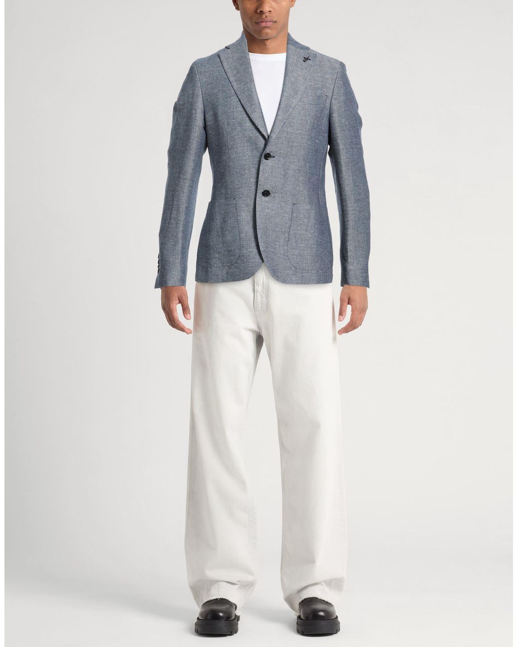 Paoloni Blue Blazers for men