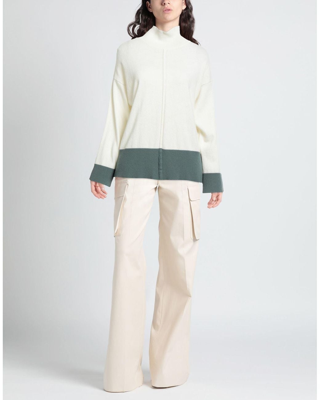 N.O.W. ANDREA ROSATI CASHMERE White Turtleneck