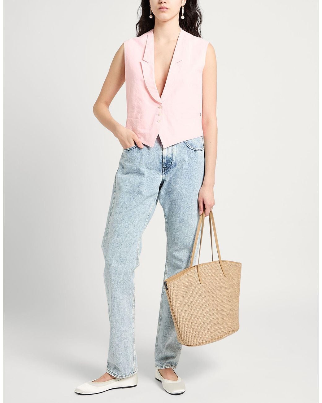 Ottod'Ame Pink Tailored Vest