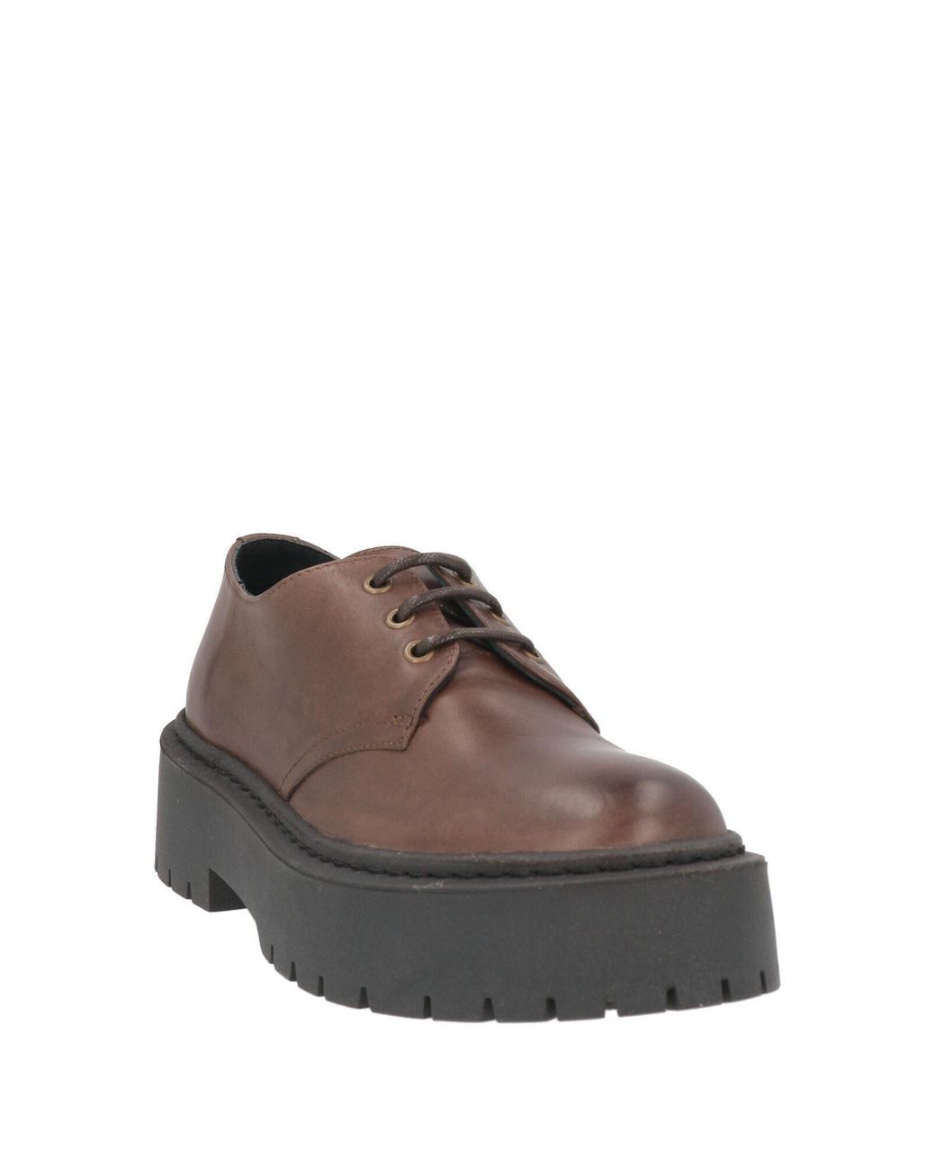 Cerruti 1881 Brown Chocolate Lace-Up Shoes Leather