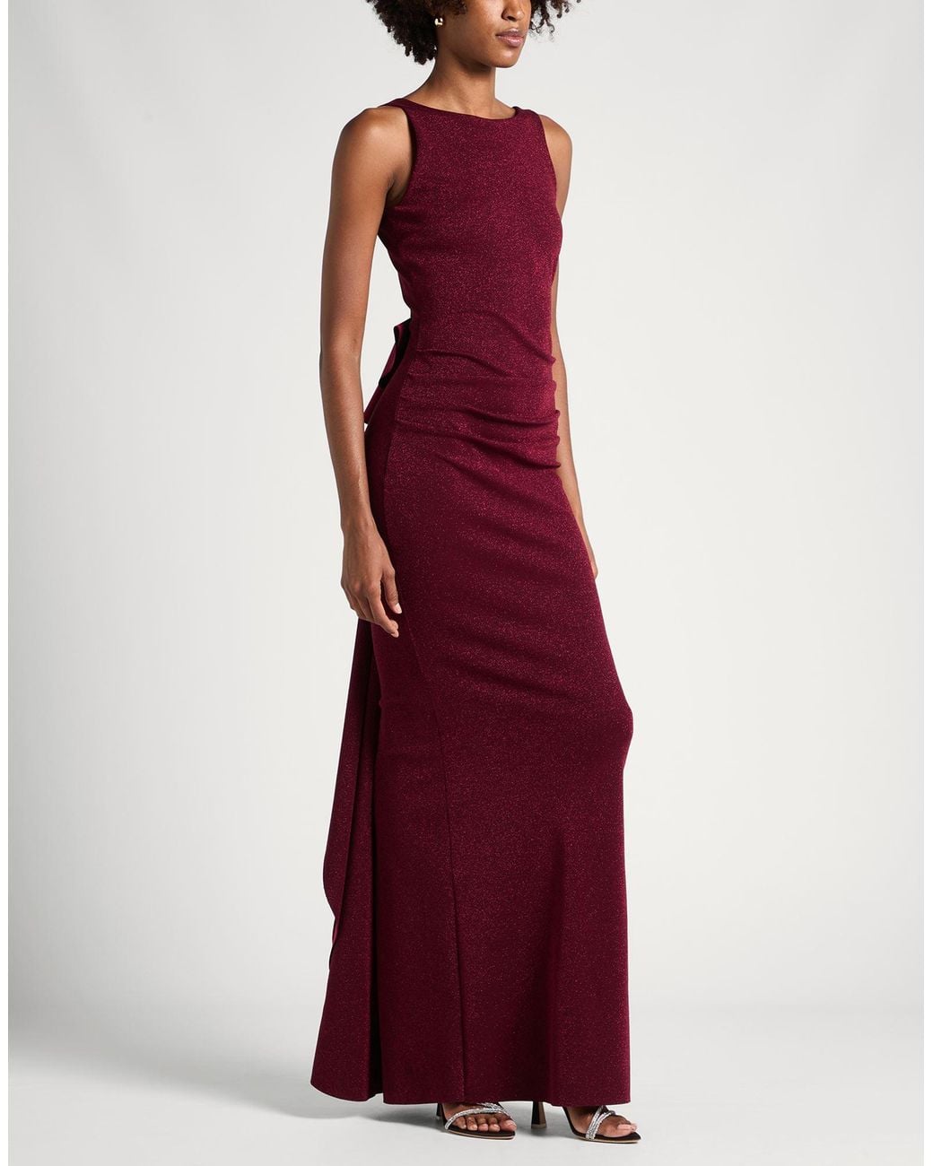 La Petite Robe Di Chiara Boni Purple Maxi Dress Polyamide, Viscose, Elastane, Polyester