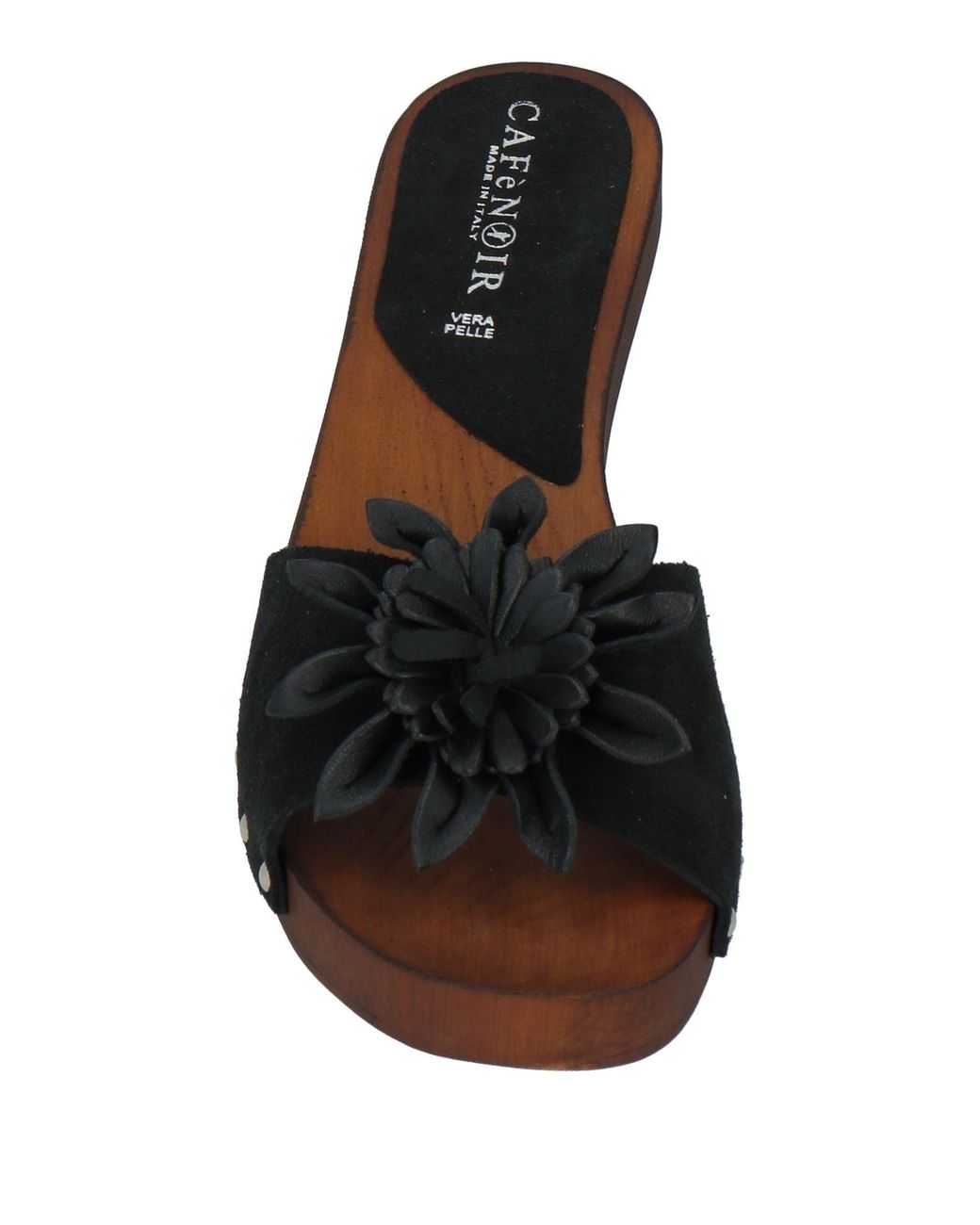 CafeNoir Black Mules & Clogs
