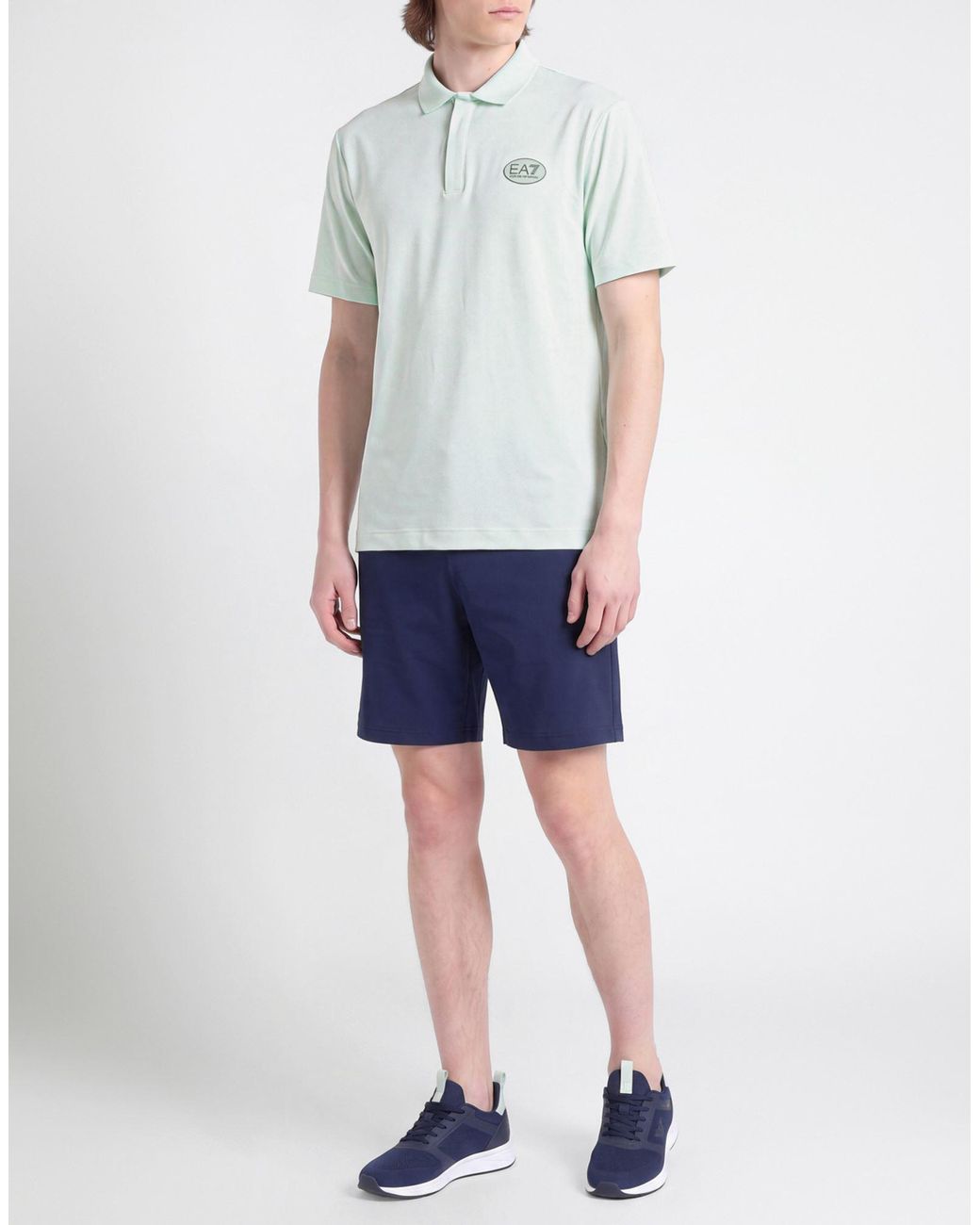 EA7 Blue Polo Shirts for men