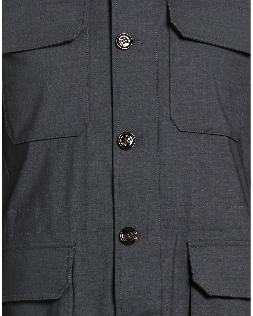 Moorer Gray Charcoal Jacket Virgin Wool, Polyamide, Lycra for men